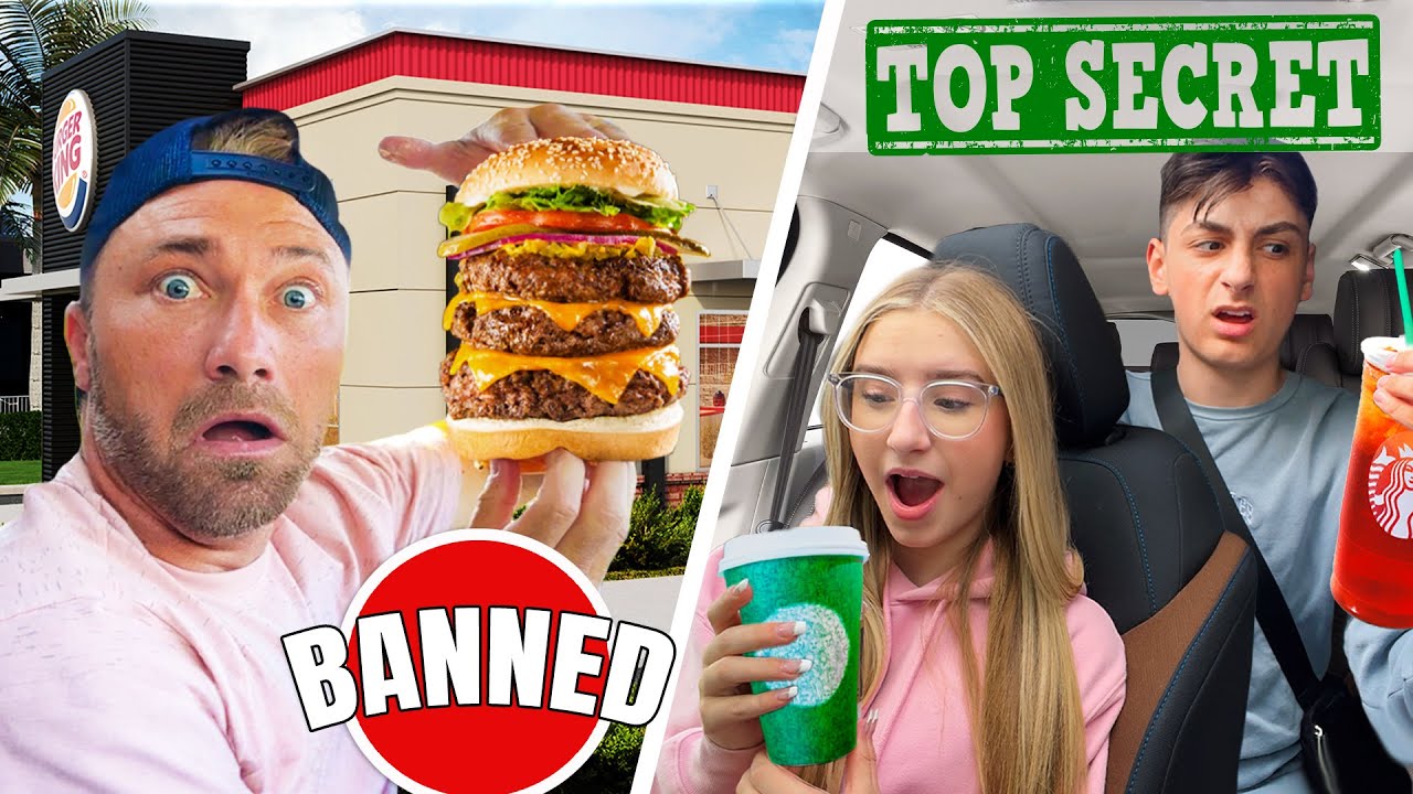 We Tried BANNED & Secret Menu Items at Fast Food Drive-Thrus 😳