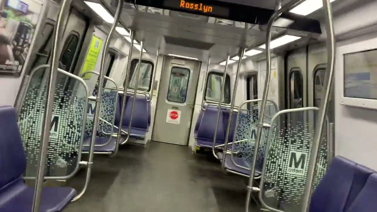 Wmata 7000 Series Orange Line ride, Metro Center, Dunn Loring-Merrifield, WN, DC & Merrifield, VA