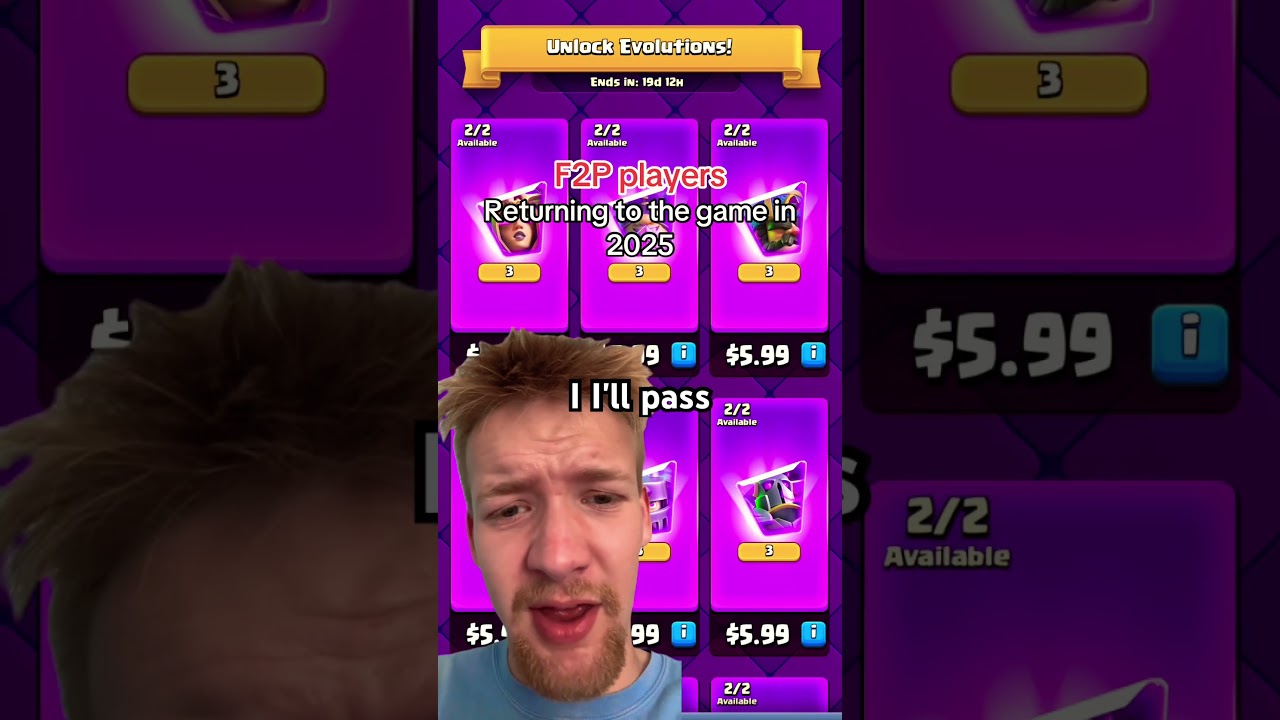 Returning players to clash Royale in 2025 reactions #clashroyale #clashroyaleshorts #supercell