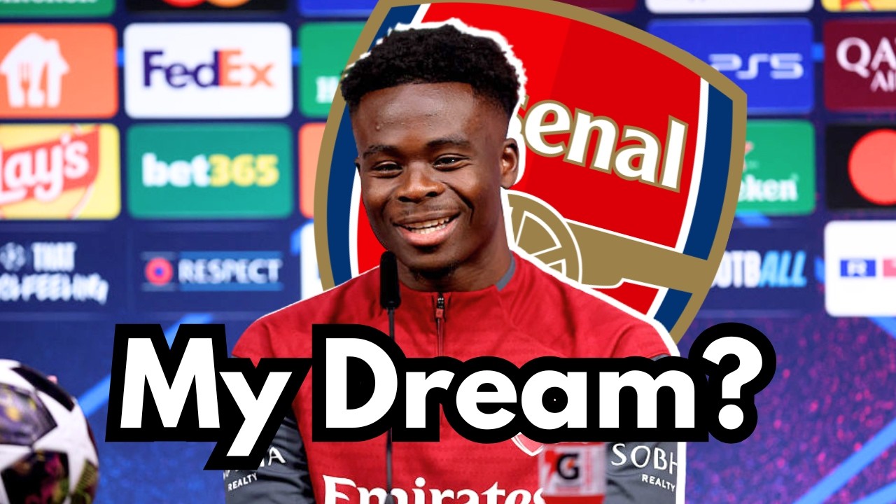 Bukayo Saka on his childhood dream to win the Champions League with Arsenal 🥹❤️