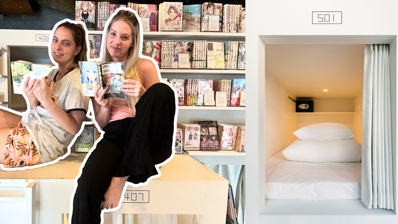 I Stayed in a Manga Capsule Hotel in Tokyo!!