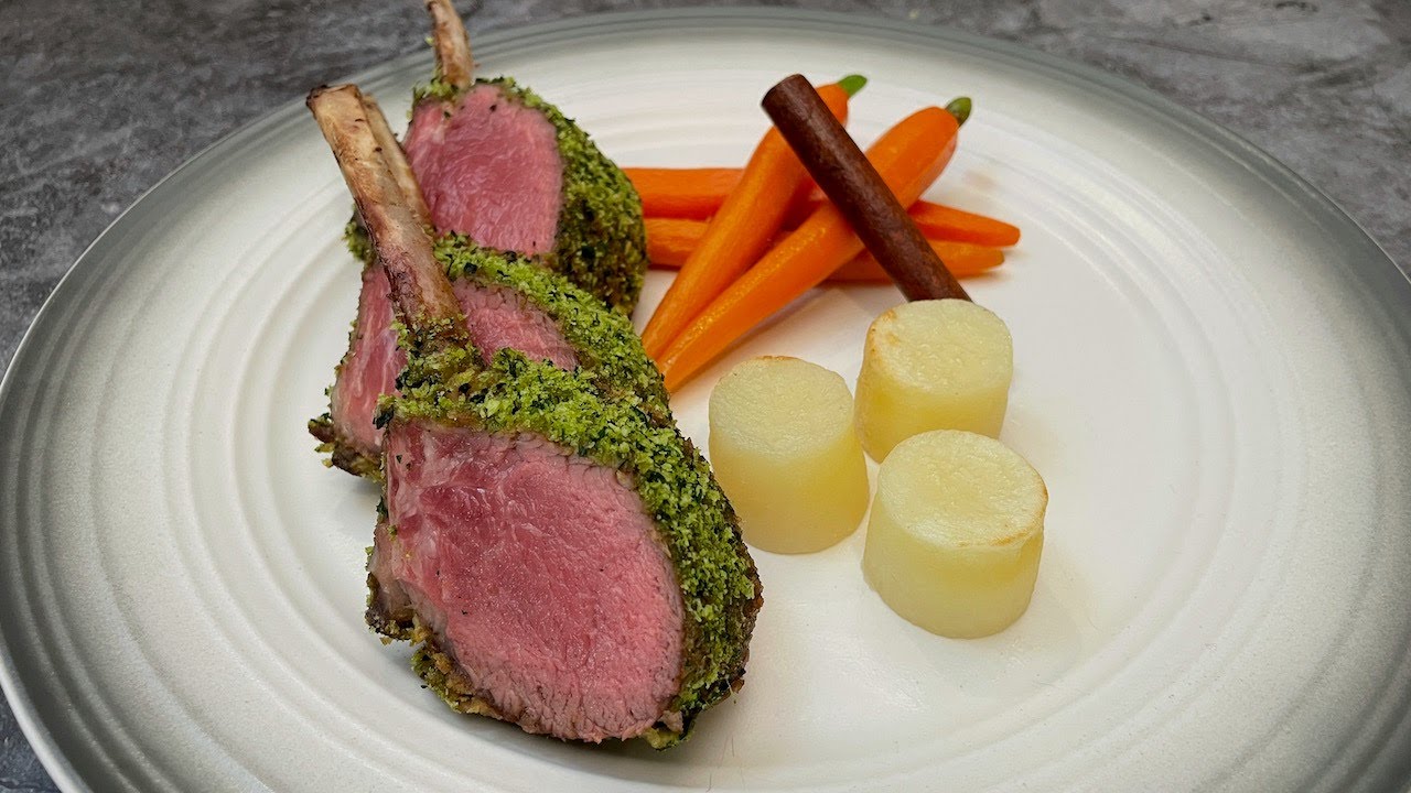 Herb Crusted Rack of Lamb || RACK OF LAMB