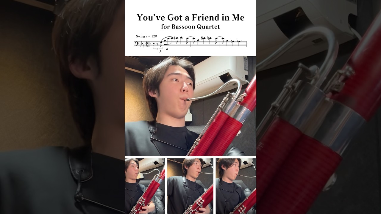 'You've got a Friend in Me' for Bassoon Quartet #bassoon #music #toystory
