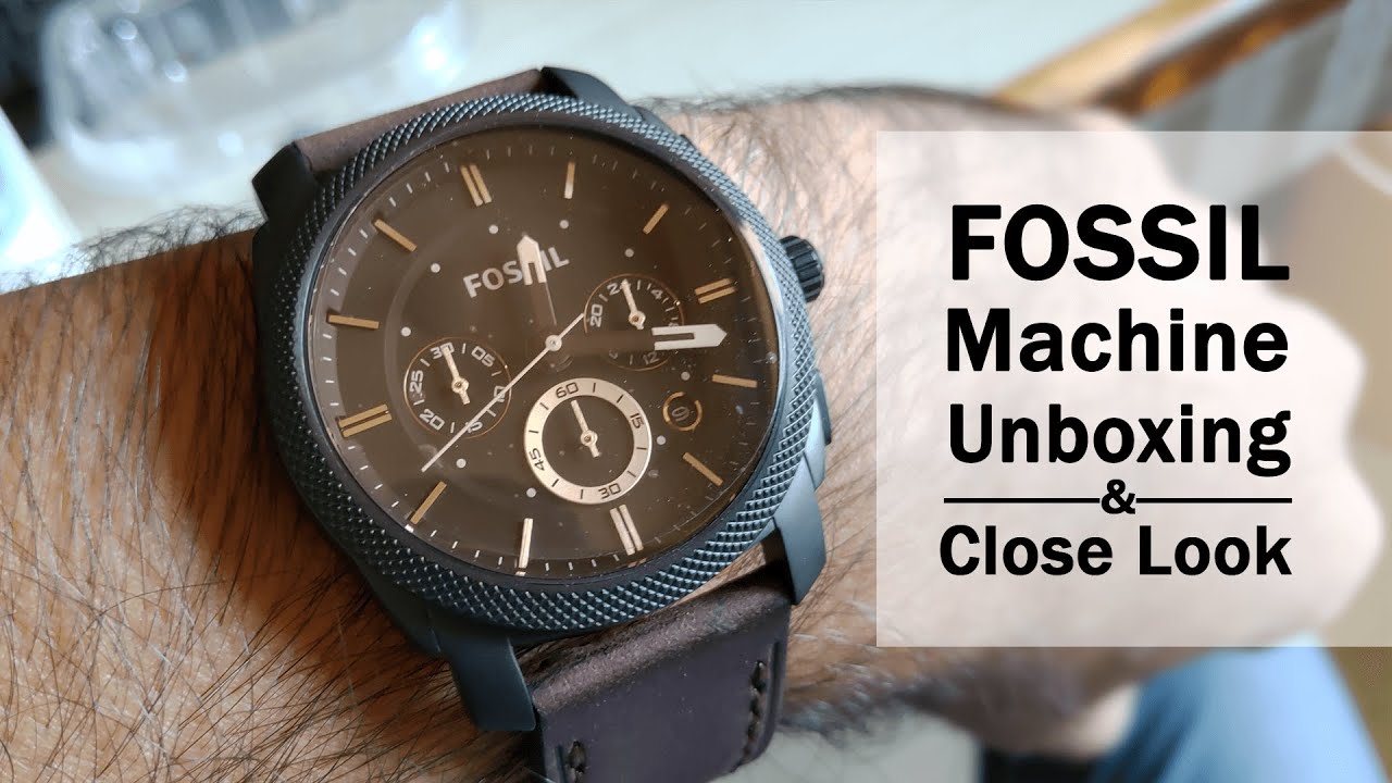 FOSSIL FS4656 Machine - Watch before buying this Men's Analog Watch - Unboxing & Close Look
