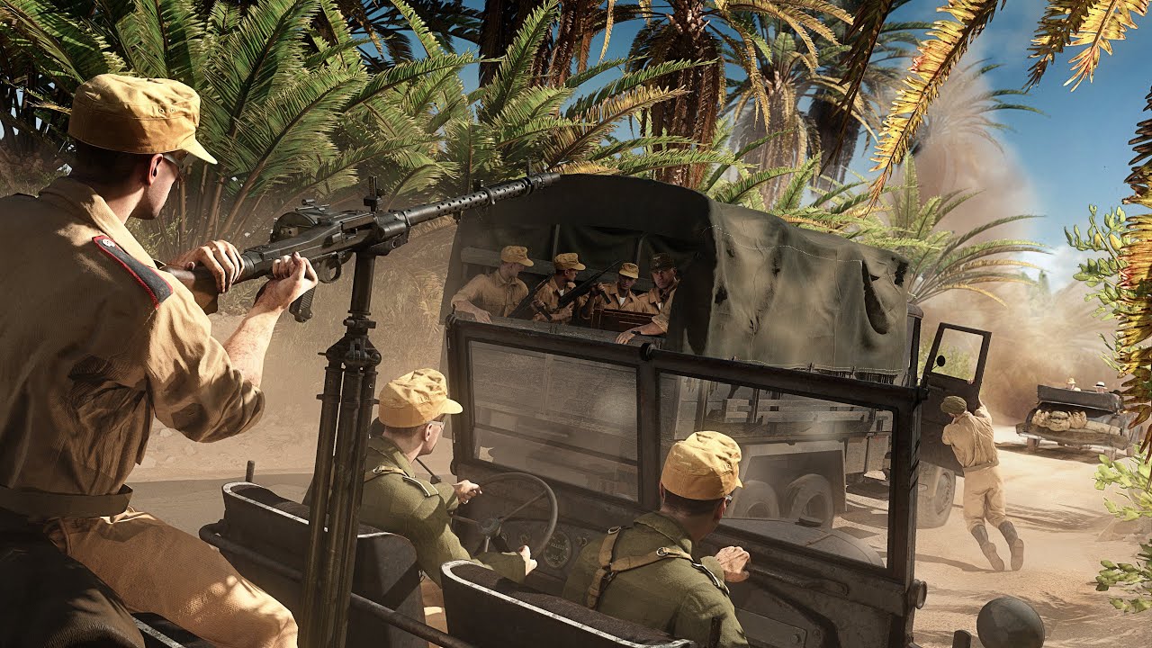 Hell Let Loose | German Afrika Korps hunts down the British - 4K