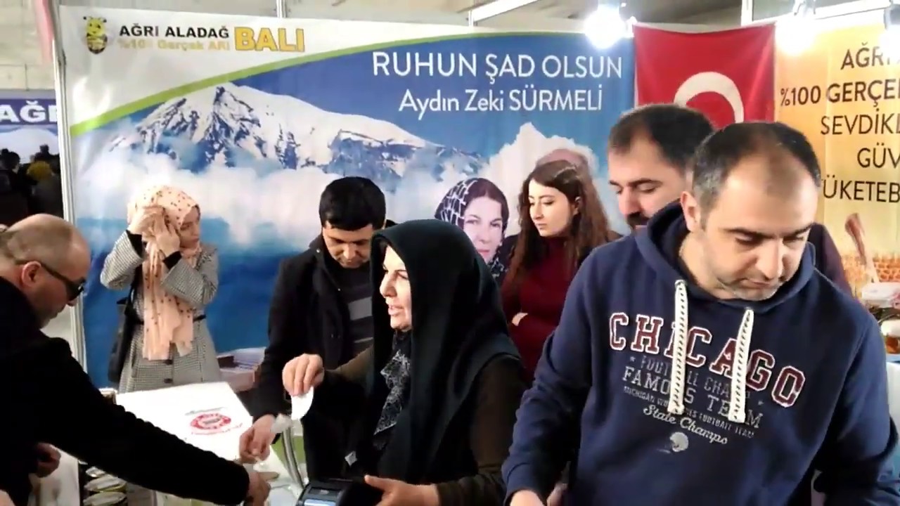 ❤️Ağrı Aladağ Ballı Polen 🐝Aydın Zeki Sürmeli Balı Fuarda Yoğun İlgi Gördü