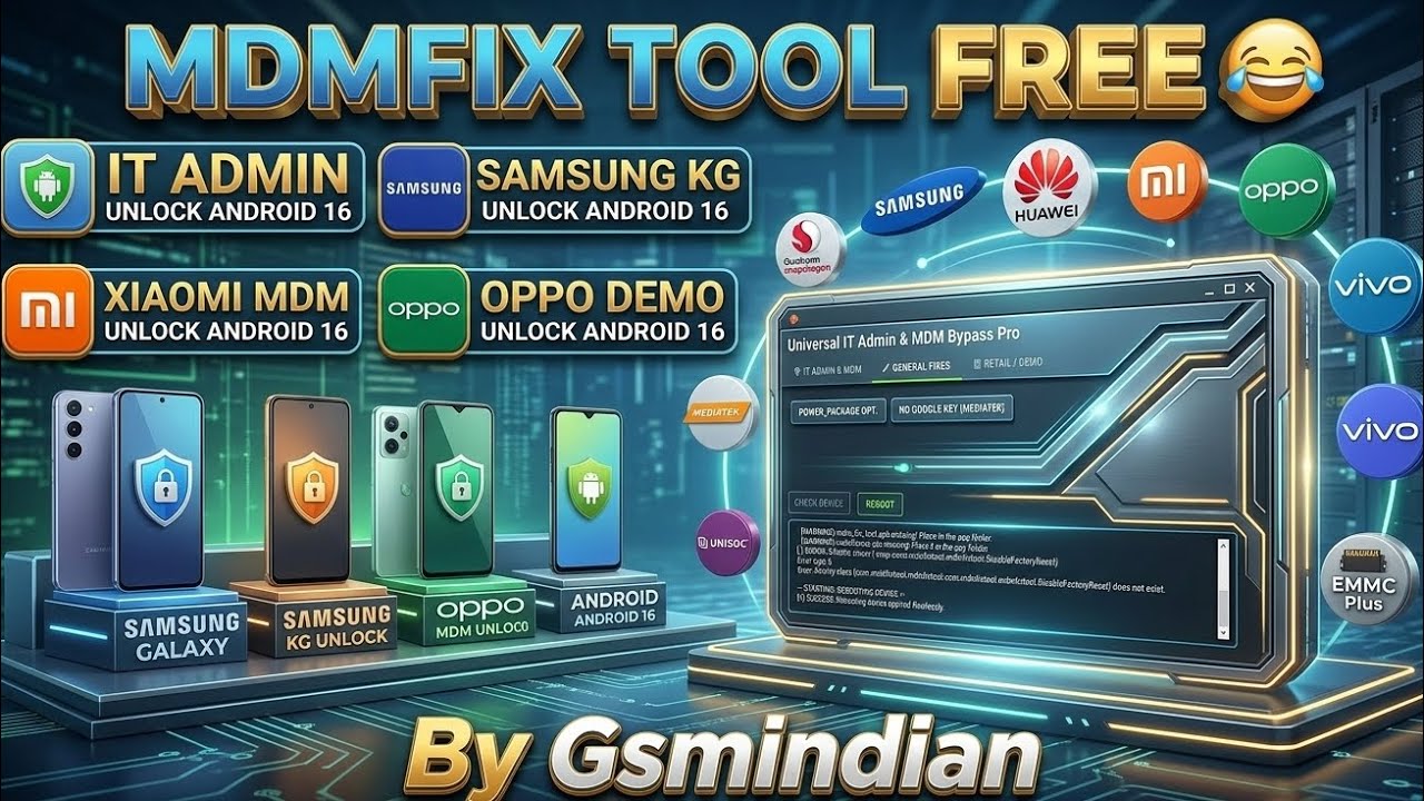 #2026 MDMFIX TOOL FREE 😂/ KG MDM IT ADMIN UNLOCK FREE/ #gsmindian #mdm #kg #itadmin #frp #free