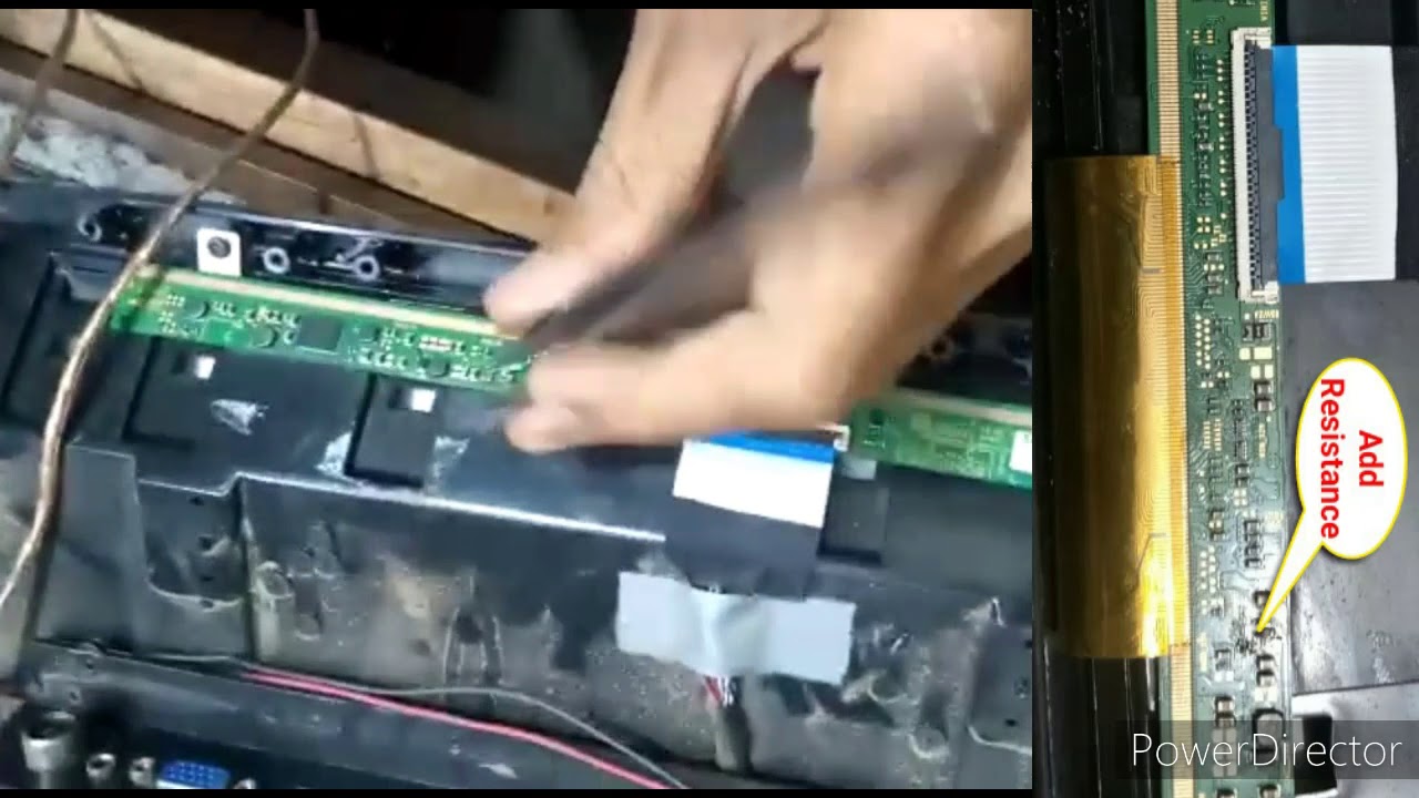 Single cof Samsung panel white picture problem