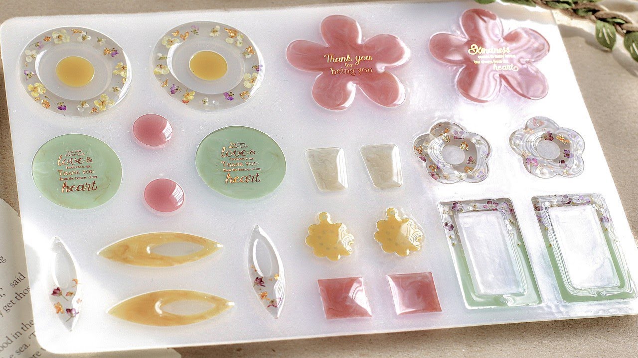 原色からくすみカラーを作る方法＆マーブル模様の出し方【UV-LEDレジン】