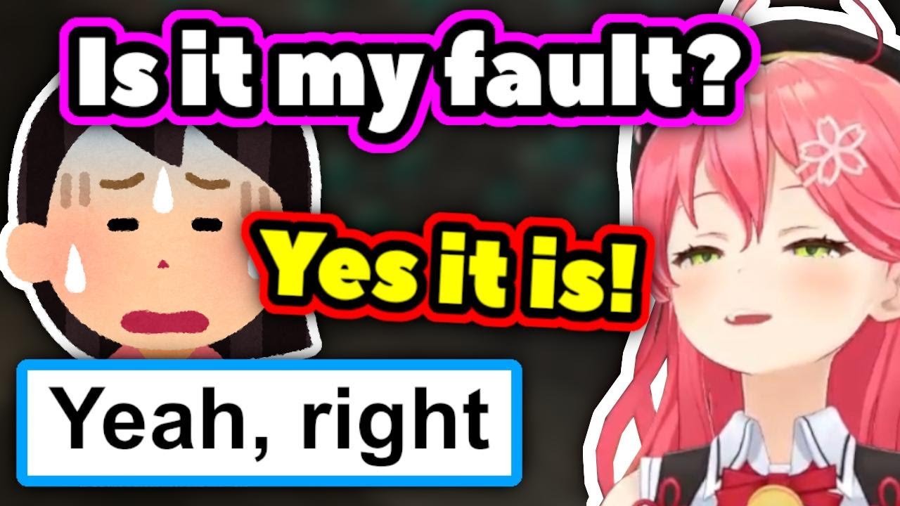 Miko Mom Is Embarrassed at Miko's PON【ENG Sub / hololive】