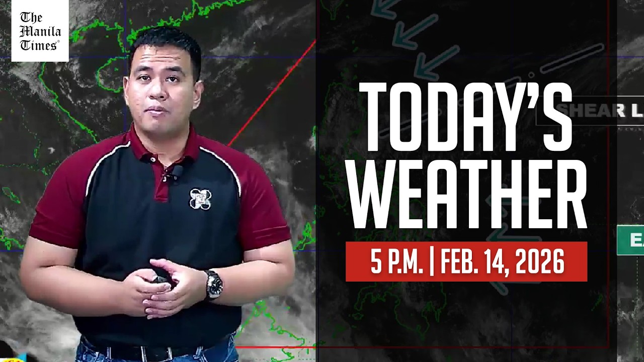Today's Weather, 5 P.M. | Feb. 14, 2026