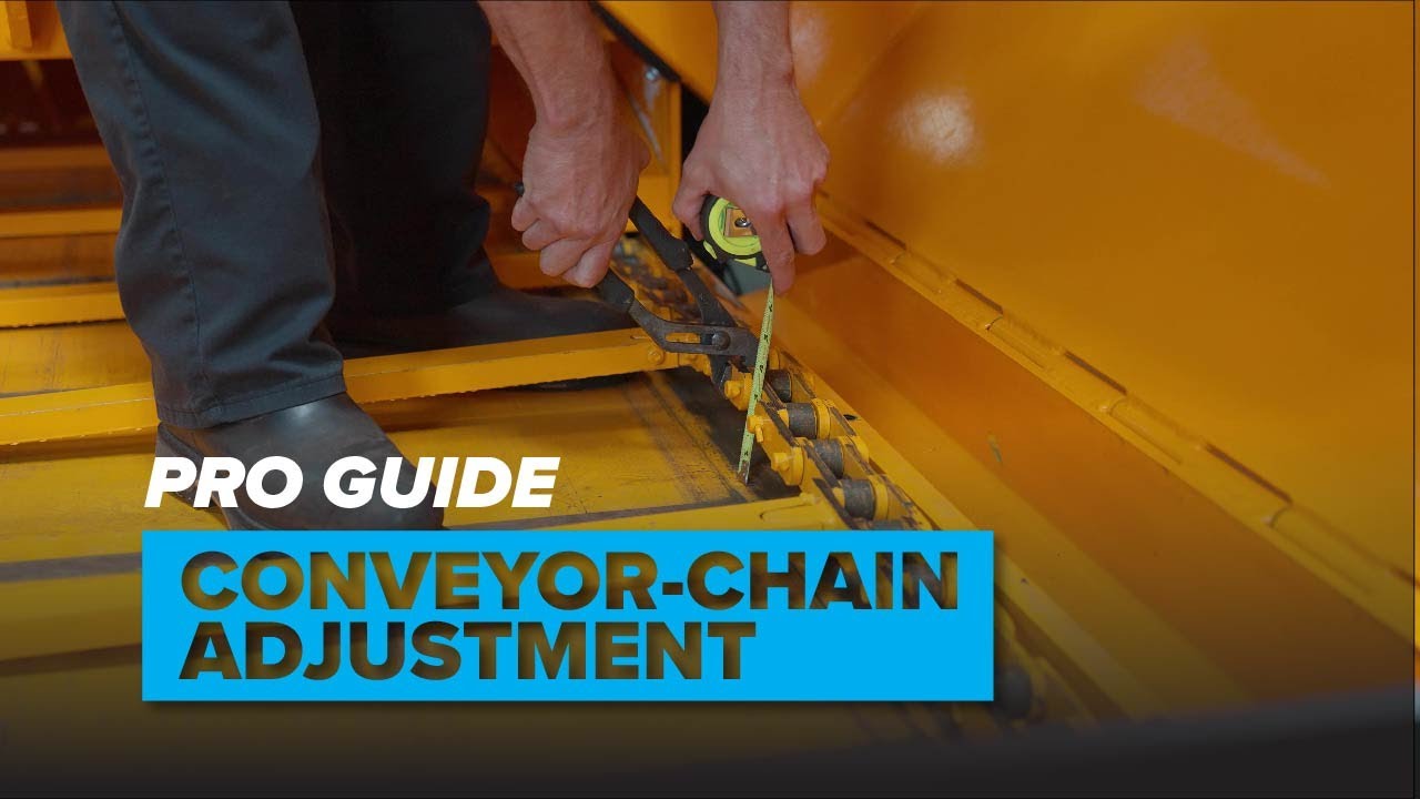 Wide Conveyor Chain Adjustment 8500 Series - LeeBoy Pro Guides
