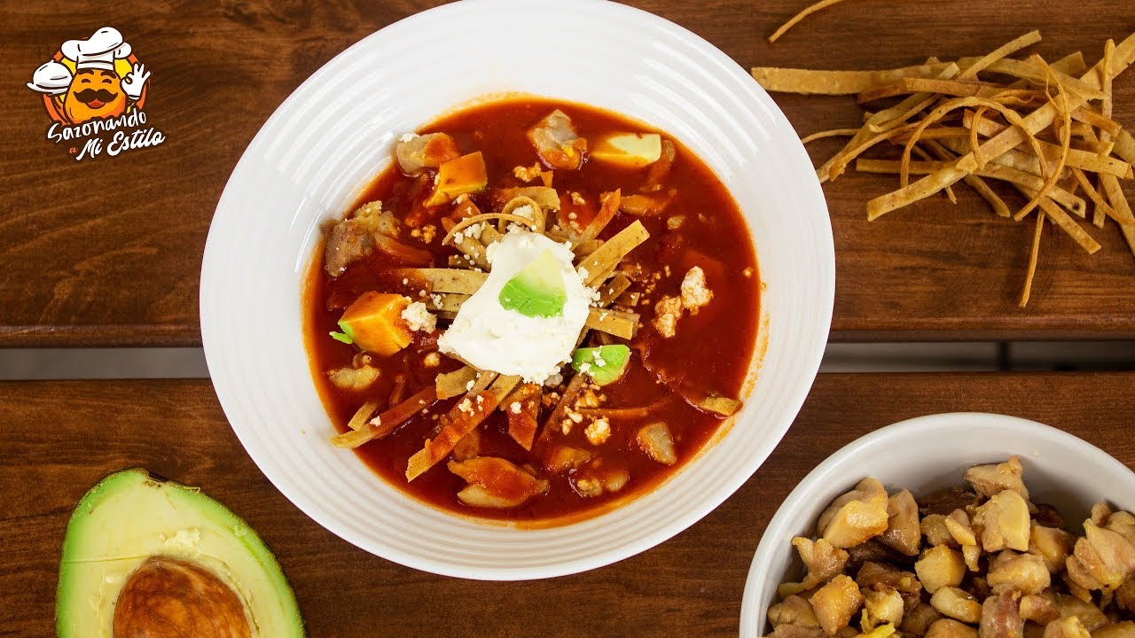 Una Sopa a la Que Nadie Podrá Resistirse | Sopa de Tortilla con Pollo