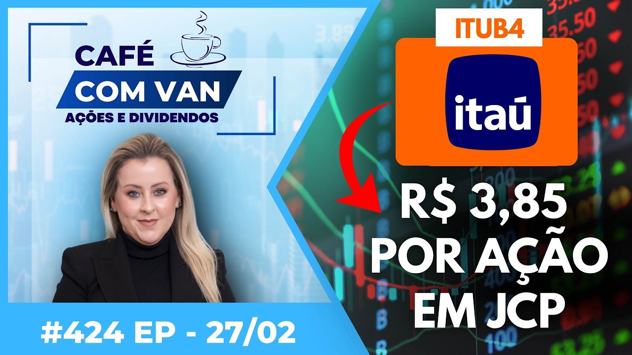 🚨Itaú R$ 3,85 por ação em JCP