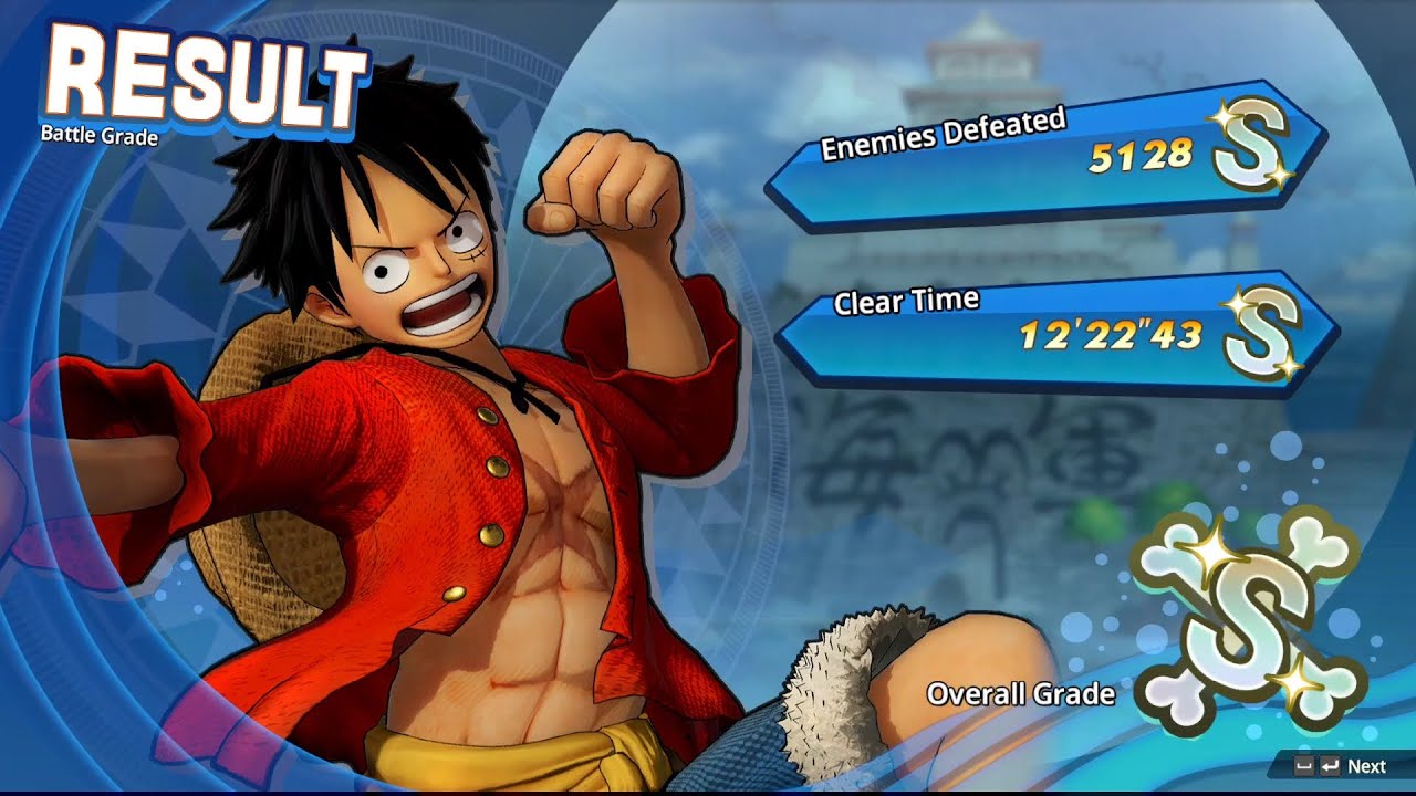 One Piece: True Pirate Warriors 4 - Luffy (S Rank) 12'22