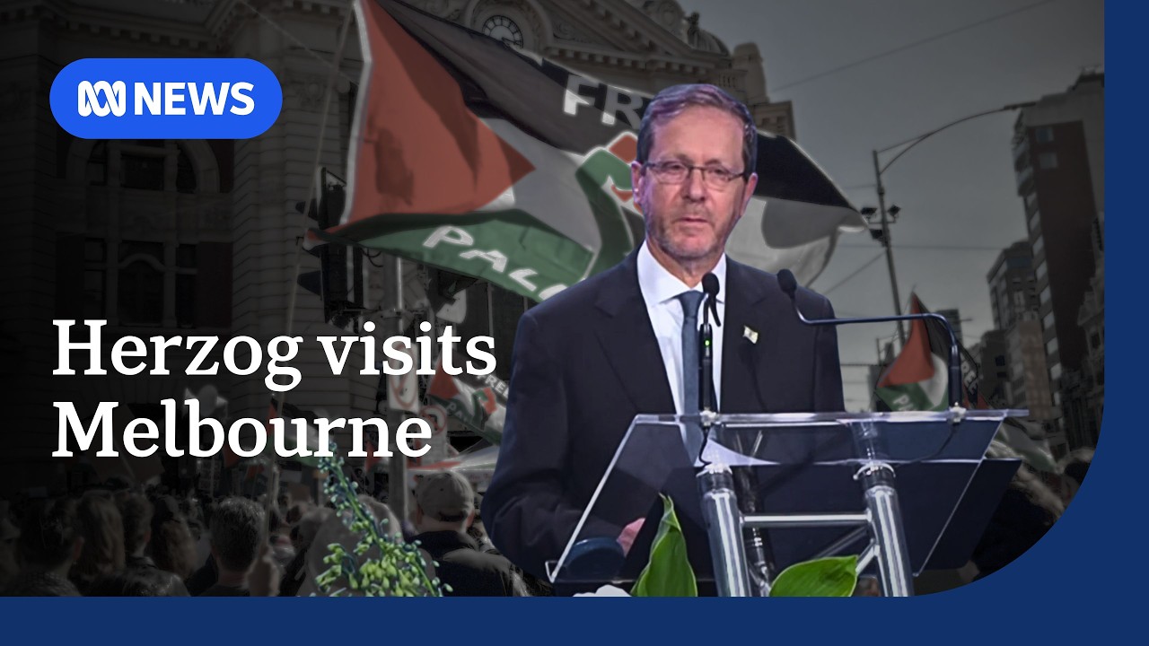Protesters gather in Melbourne as Israeli President Isaac Herzog concludes visit | ABC NEWS