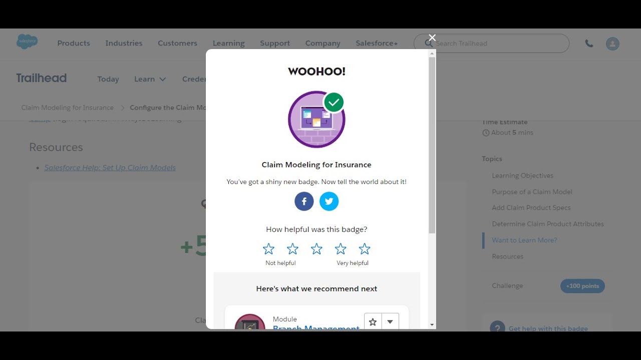 Claim Modeling for Insurance || Salesforce Trailhead || Quiz Solution