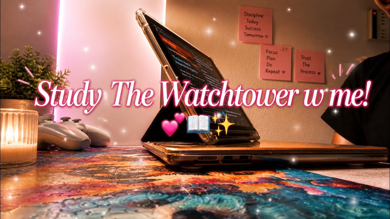 Study w me!📖🤍✨(JW watchtower edition 🦋🌸)