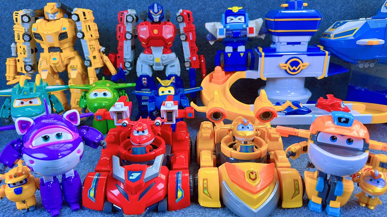 21-minutes of satisfying unboxing, cool Super Wings Space Base Set Series ASMR | Review Toys