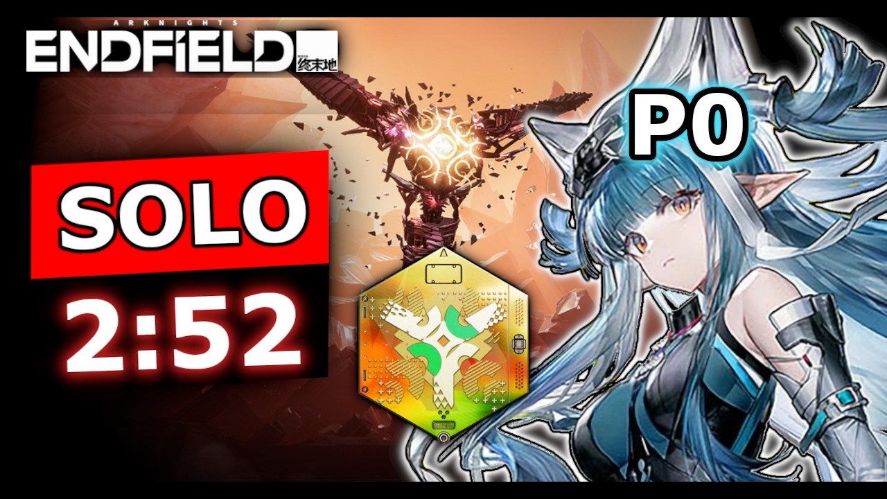 Triaggelos SOLO Under 3 Mins! (2:52) P0 Last Rite [Trimmed Speedrun] | Arknights: Endfield