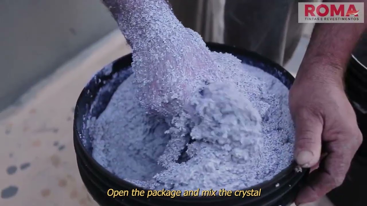 Aplicação Revestimento Cristal - Pedras Naturais Roma Tintas e Revestimentos