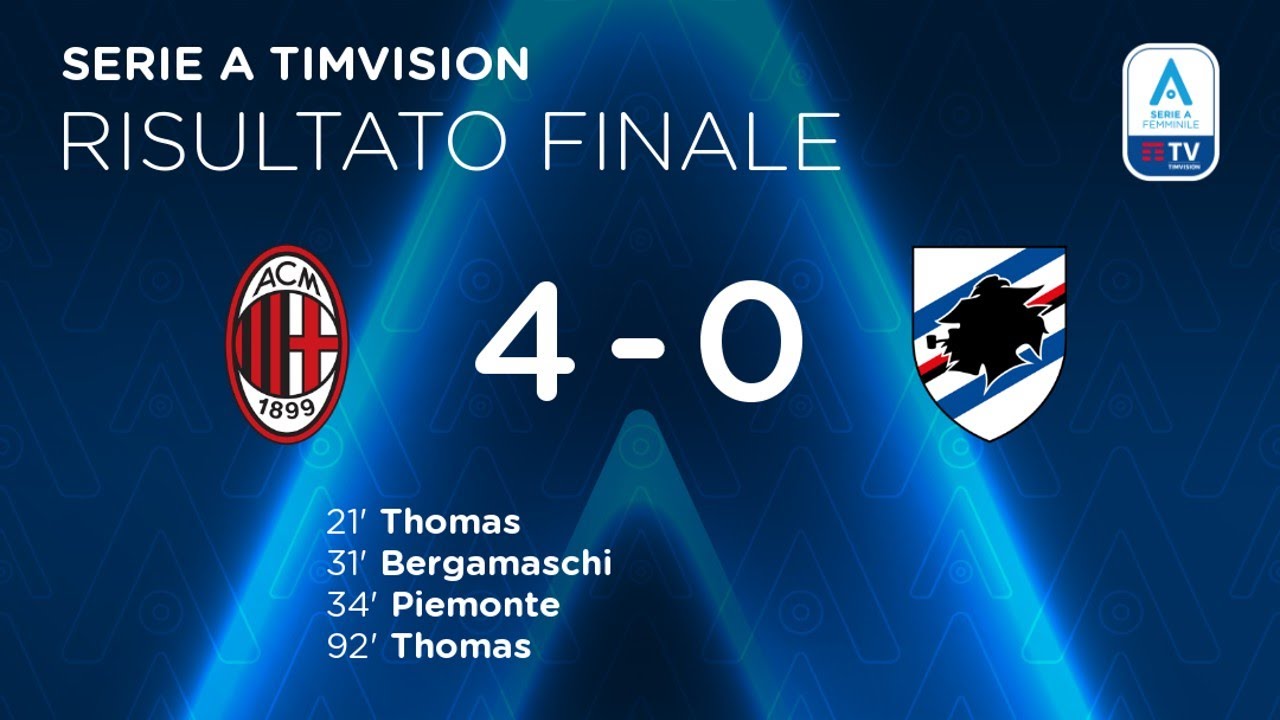 Milan-Sampdoria 4-0 | I cross al bacio di Guagni | Serie A Femminile @timvision 2021/22