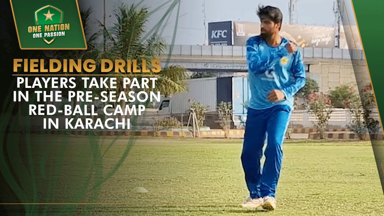 🎥 Fielding drills - Players take part in the pre-season red-ball camp in Karachi | PCB | MA2A