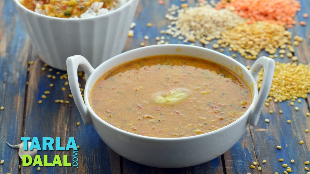 Spicy Mixed Dal by Tarla Dalal
