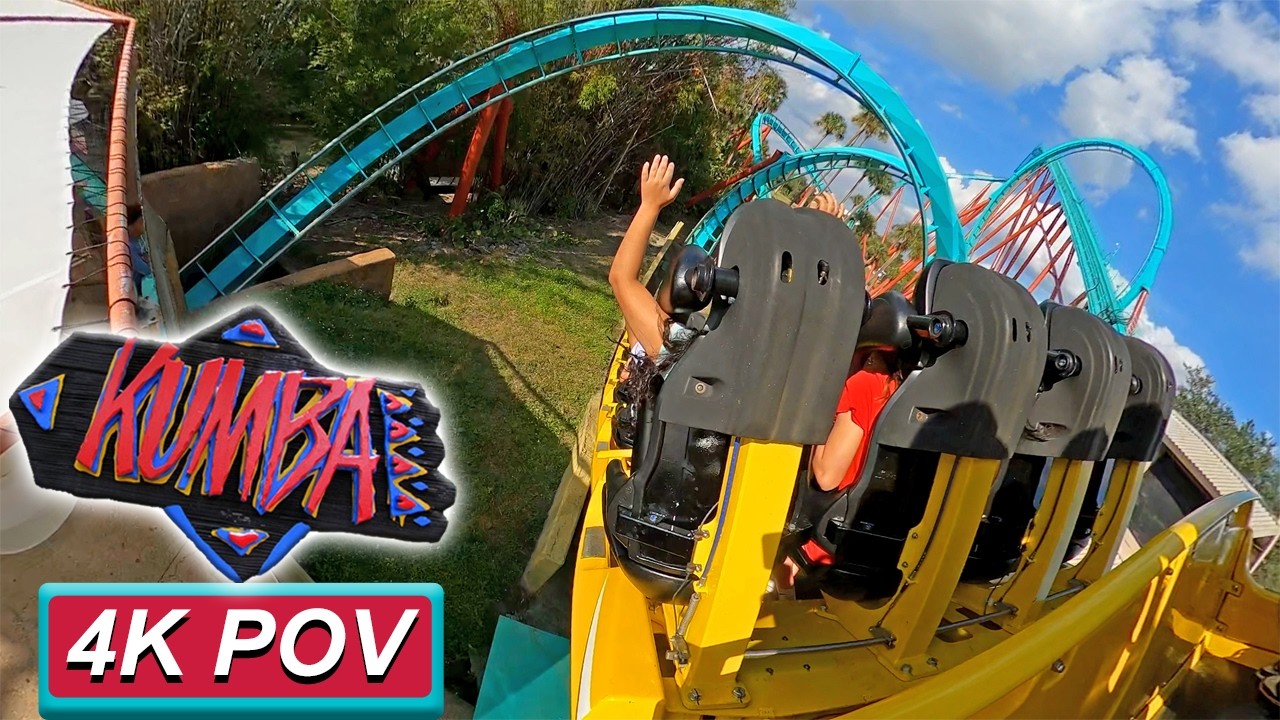 Kumba (4K Back Seat POV)- Busch Gardens Tampa, Tampa, FL