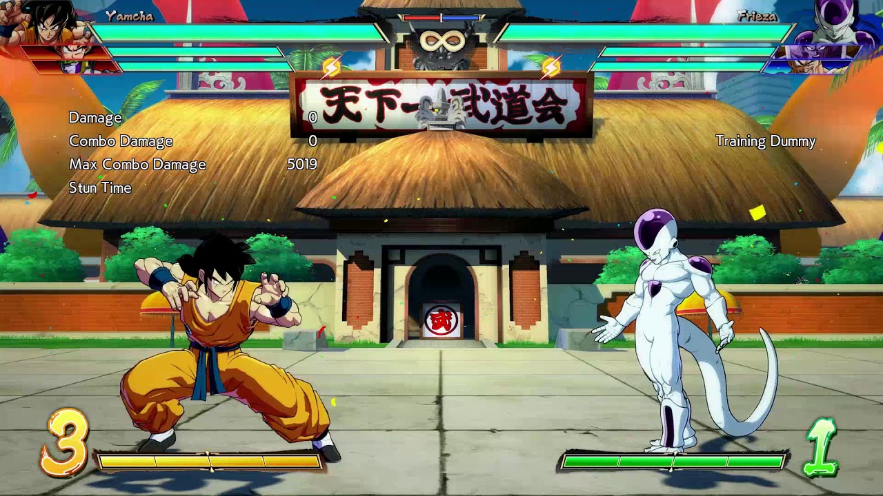 [DBFZ 1.21v] Yamcha Combos w/ Base Goku Assist