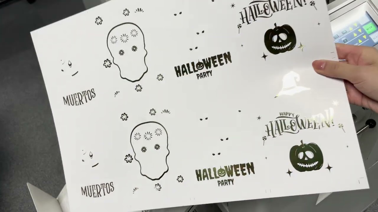 Overprint with Foilglazer ll #foil #foilprint #printfinishing