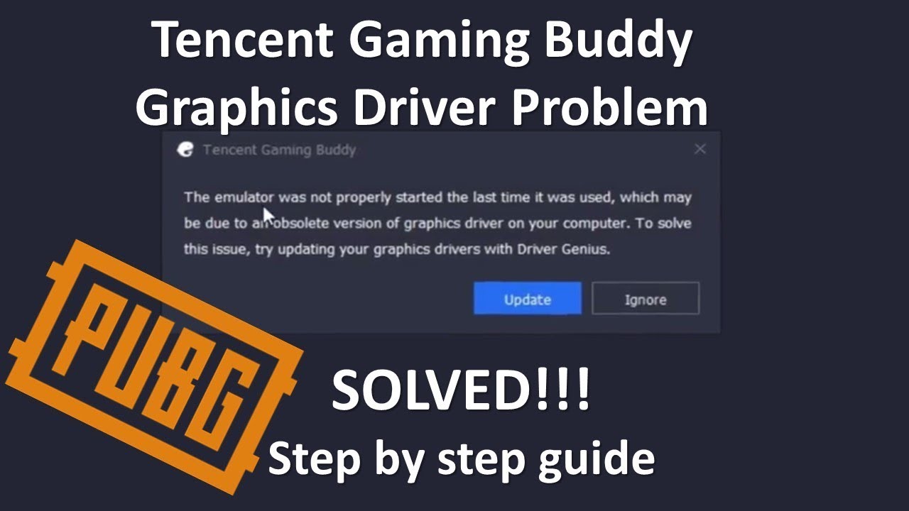 Graphics Driver Problem On Tencent Gaming Buddy Solution | Step By Step Guide
