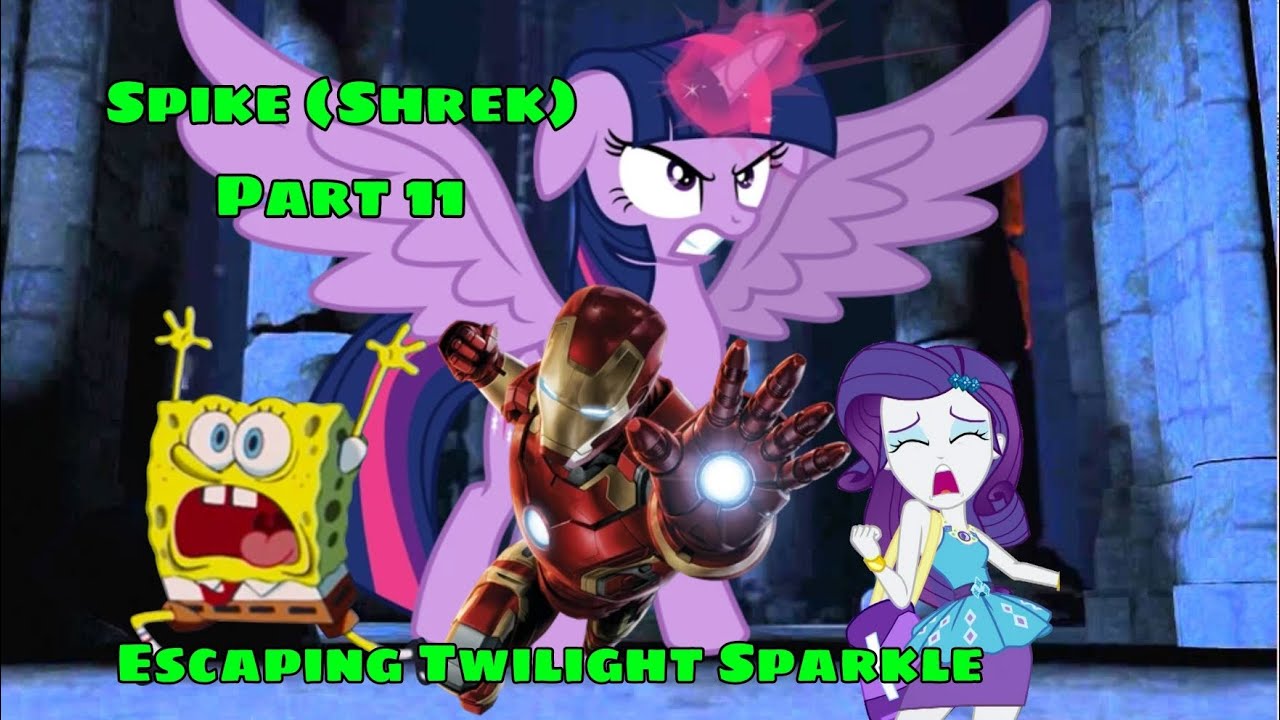 Spike (Shrek) Part 11 escaping Twilight Sparkle