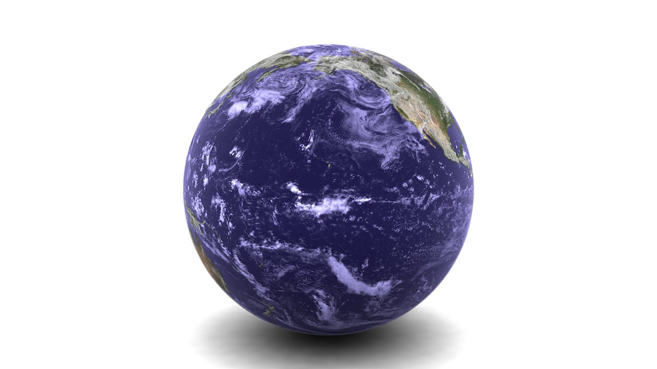 FREE 4K & HD Stock Footage & Animation. Earth rotating, White Background Ground Shadow. No Copyright