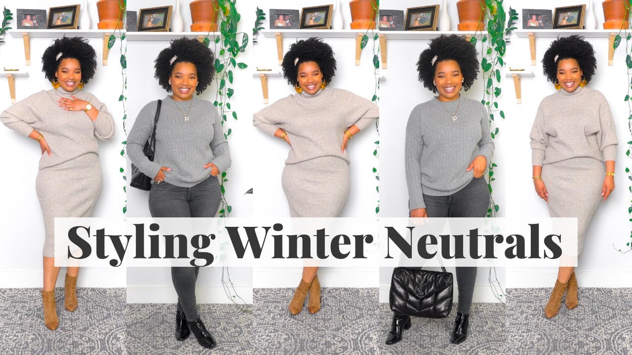 Last Minute Holiday Outfit Ideas | Styling Winter Neutrals for a Capsule Wardrobe