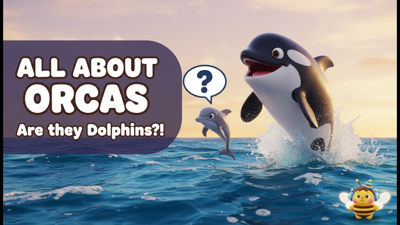 Are Killer Whales Actually Dolphins? 😲 | Amazing Orca Facts for Kids #orcas #killerwhales #facts
