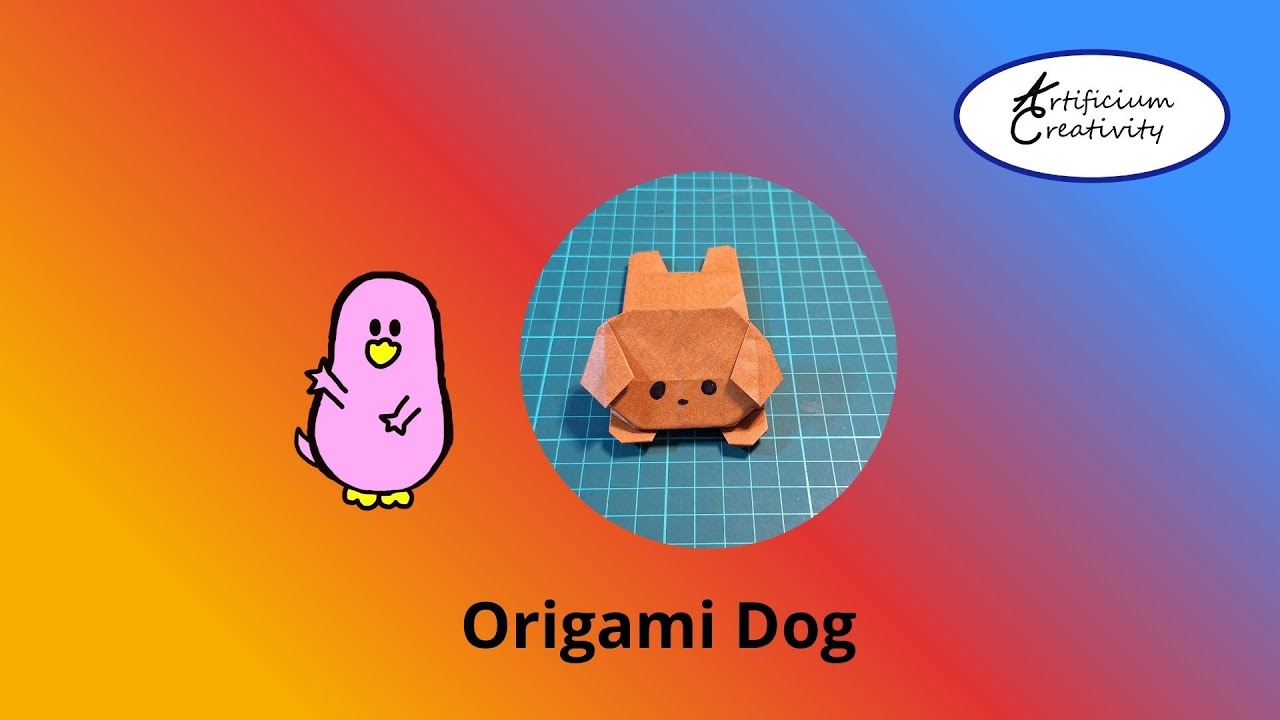 Origami Dog - Easy - Check for subtitles