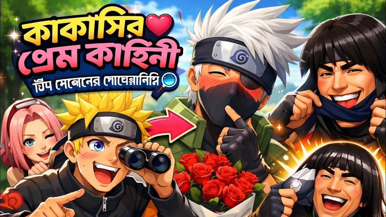কাকাশি প্রেমে পড়েছে? 😱 নারুতো ও সাসুকের গোপন তদন্ত | Naruto Funny Bangla