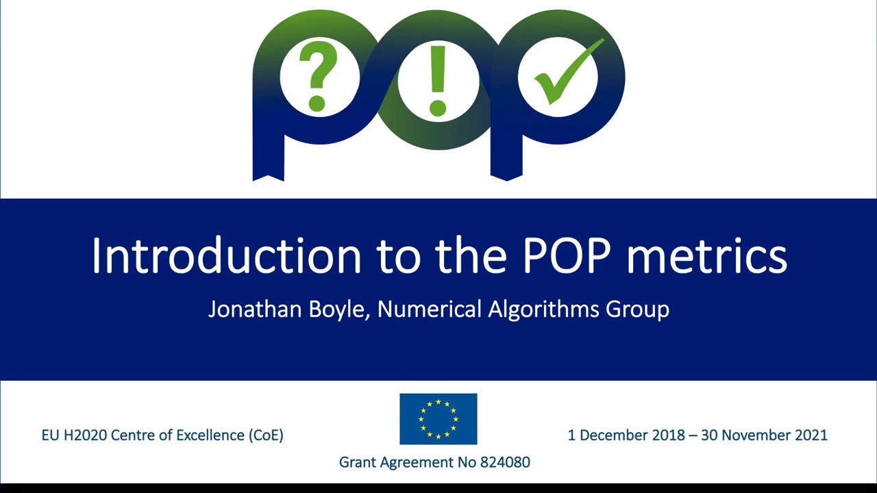 Module 2: Understanding Application Performance with the POP Metrics
