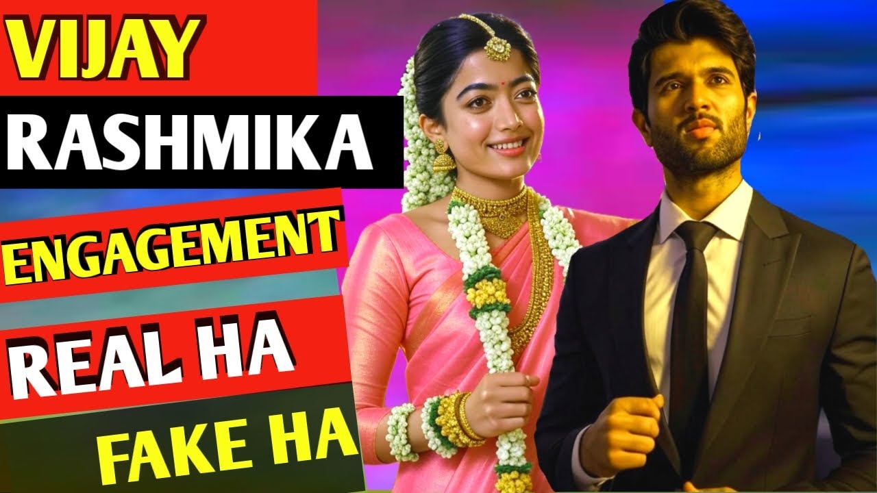 Vijay Devarakonda rashmika engagement real aa fake aa #vijaydevarakonda #rashmikamandanna