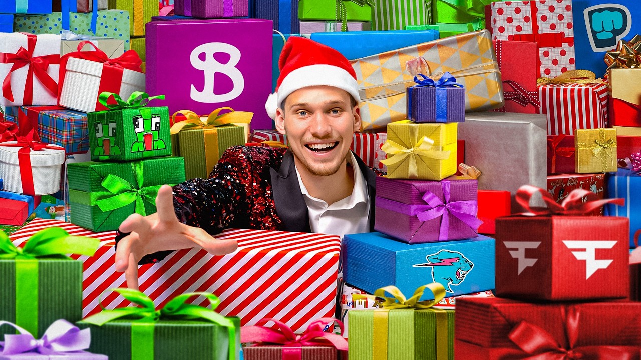 I Surprised YouTubers with 100 Mystery Boxes!
