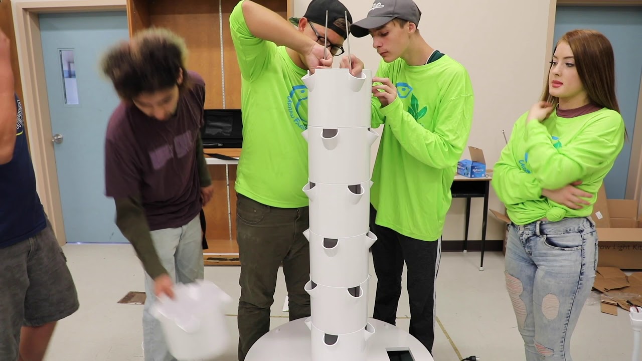 Assembling an Aeroponic Tower Garden