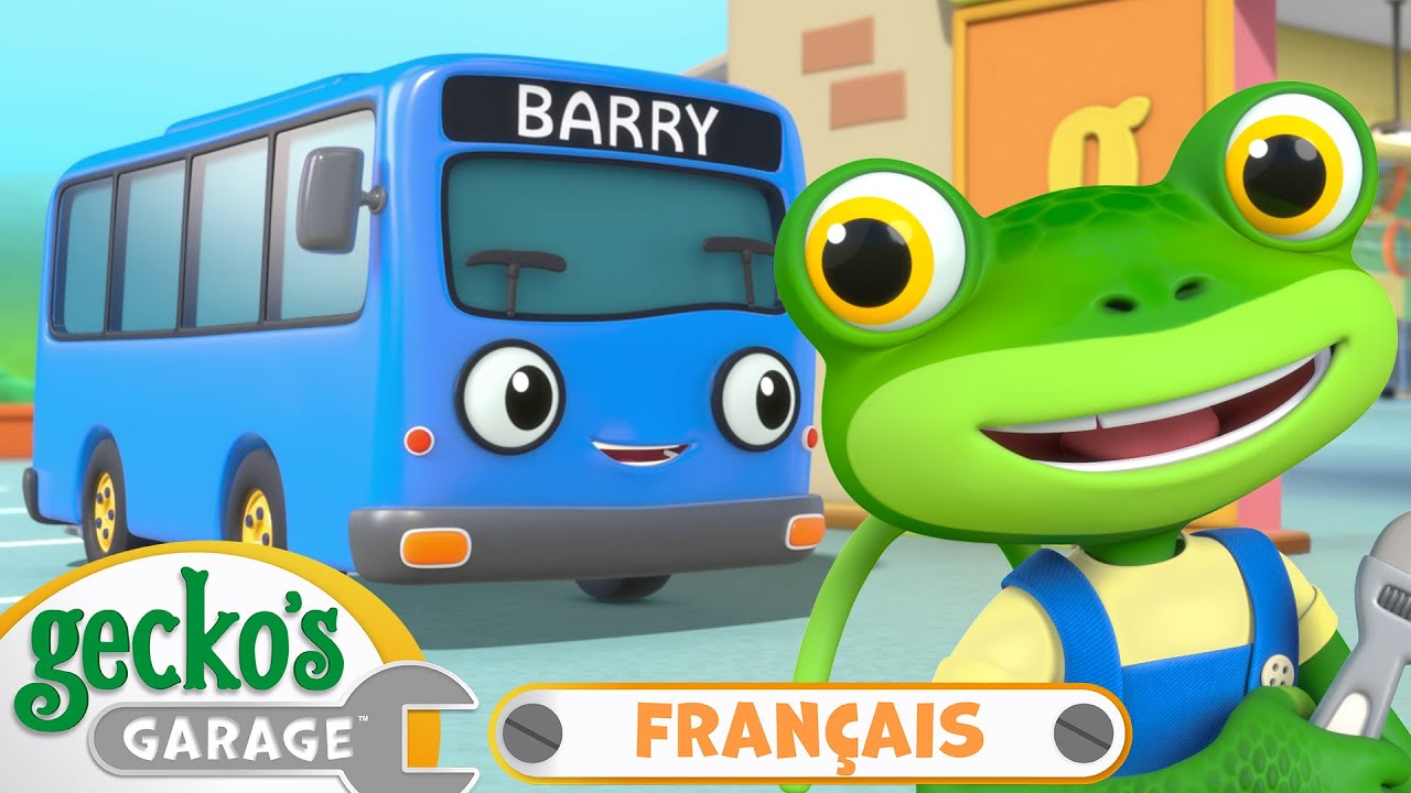 Rencontrez Barry le bus 🚍 | Le Garage de Gecko｜Camions pour enfants