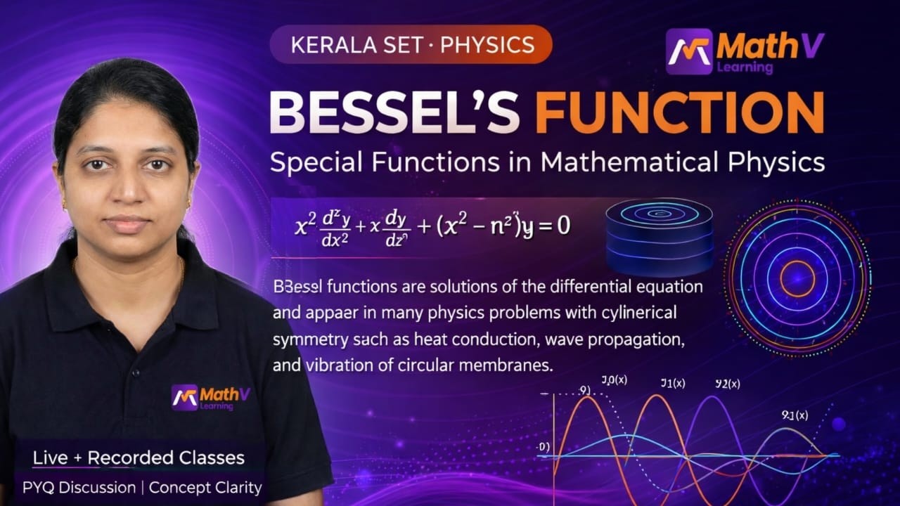 Bessel’s Function Explained | Kerala SET Physics | Special Functions in Mathematical Physics