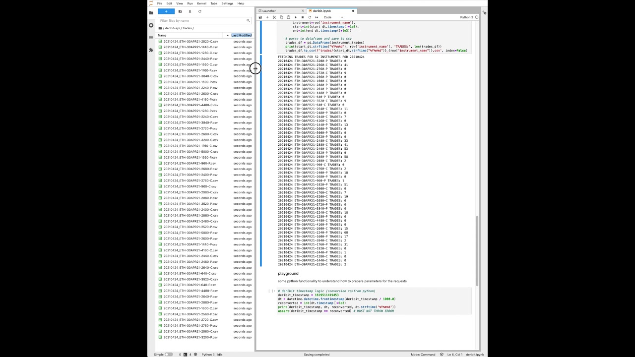 deribit api playground