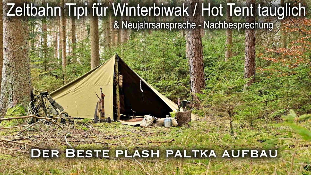Die beste Aufbauvariante vom Plash Palatka - Hot Tent tauglich und sehr viel Platz -
