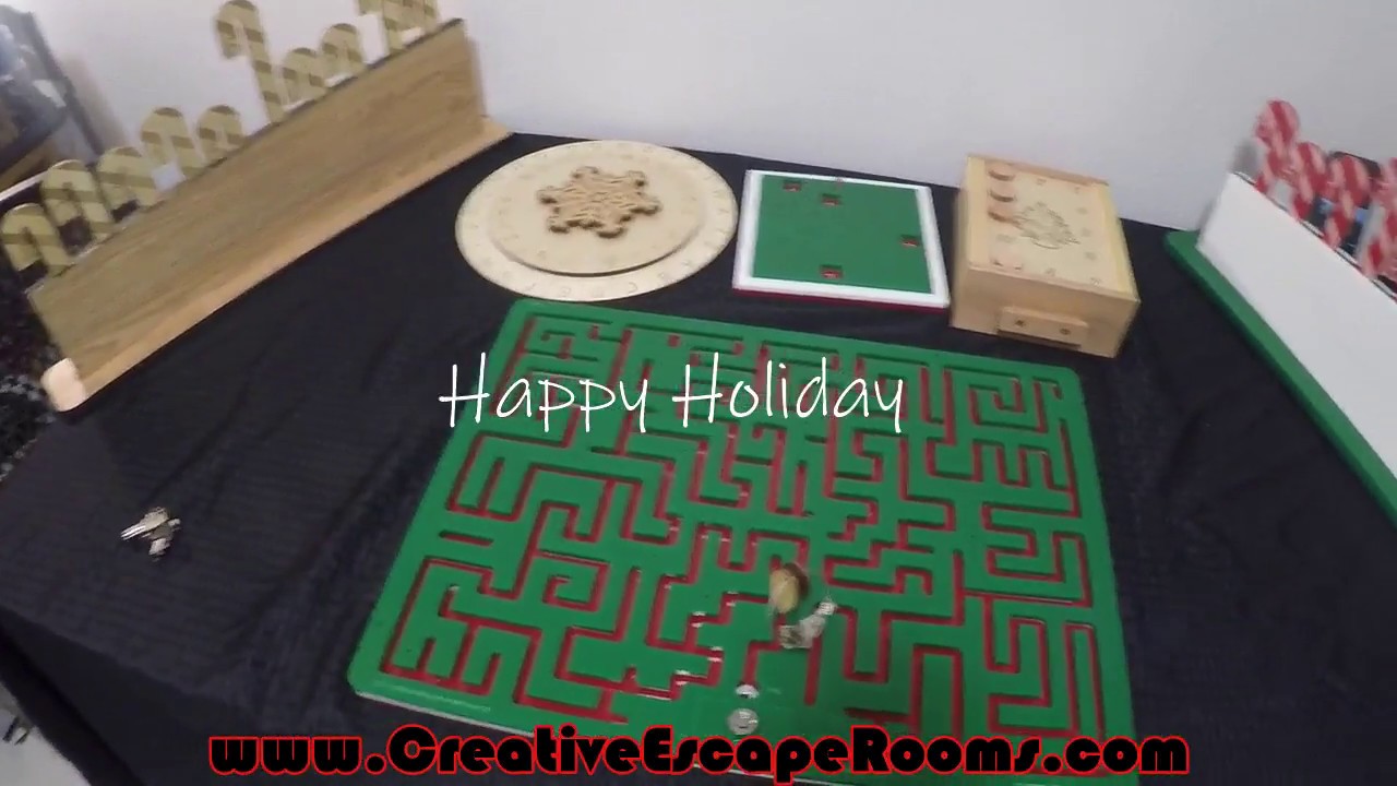 Christmas Themed Escape Room Puzzles and Props