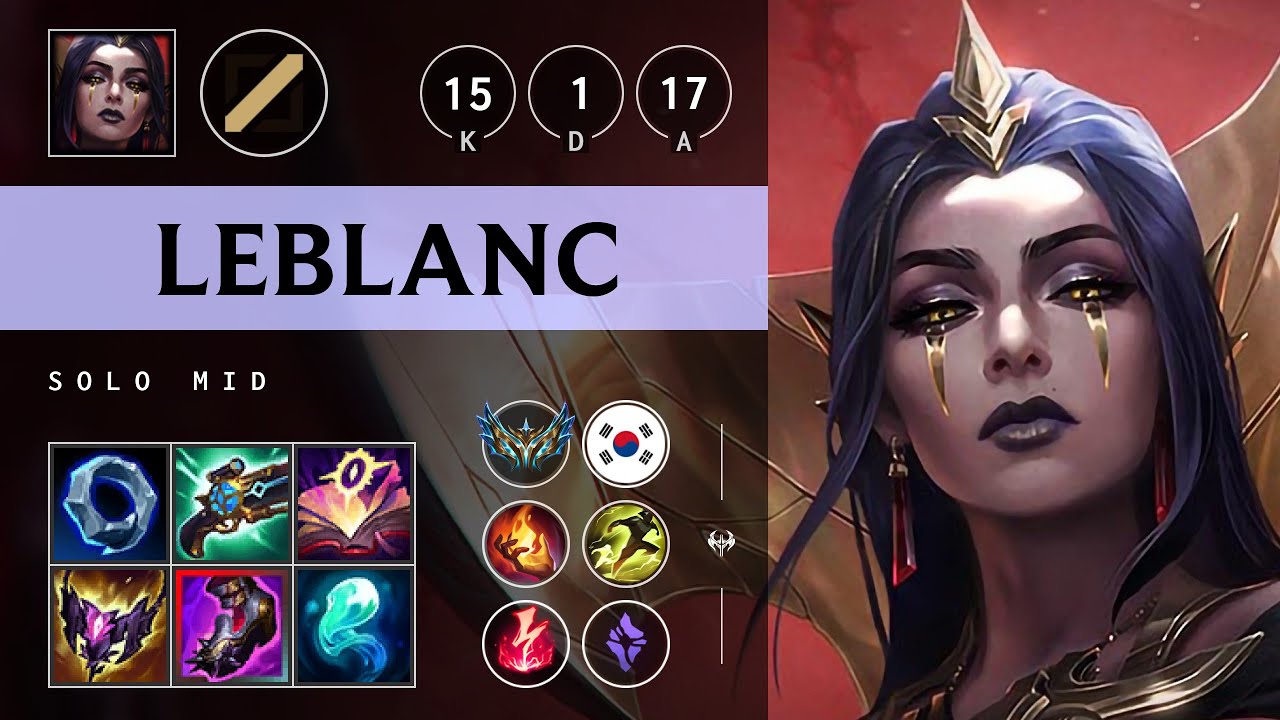 LeBlanc Mid vs Taliyah - KR Challenger Patch 25.08