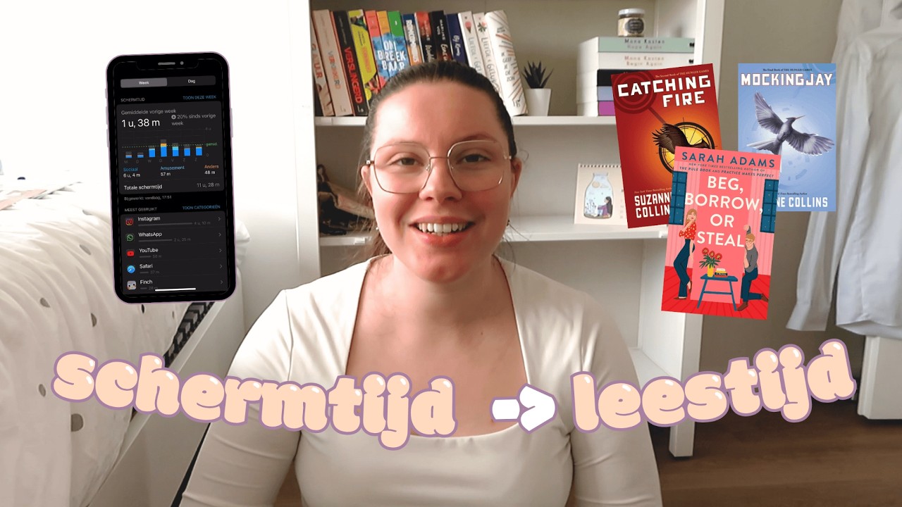 schermtijd omruilen voor leestijd | lees vlog