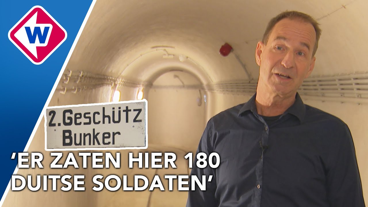 Oude bunker in duinen uitgegraven en geopend